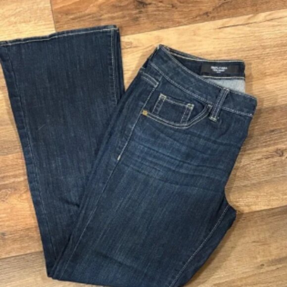 Simply Vera Vera Wang Dark Indigo Boot Cut Jeans - Picture 1 of 3